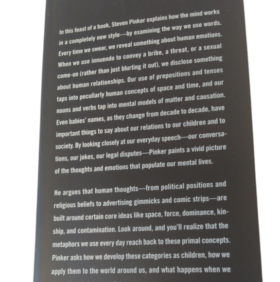 The Blank Slate non fiction book- "The Stuff of Thought". Hardback. - Picture 5 of 9